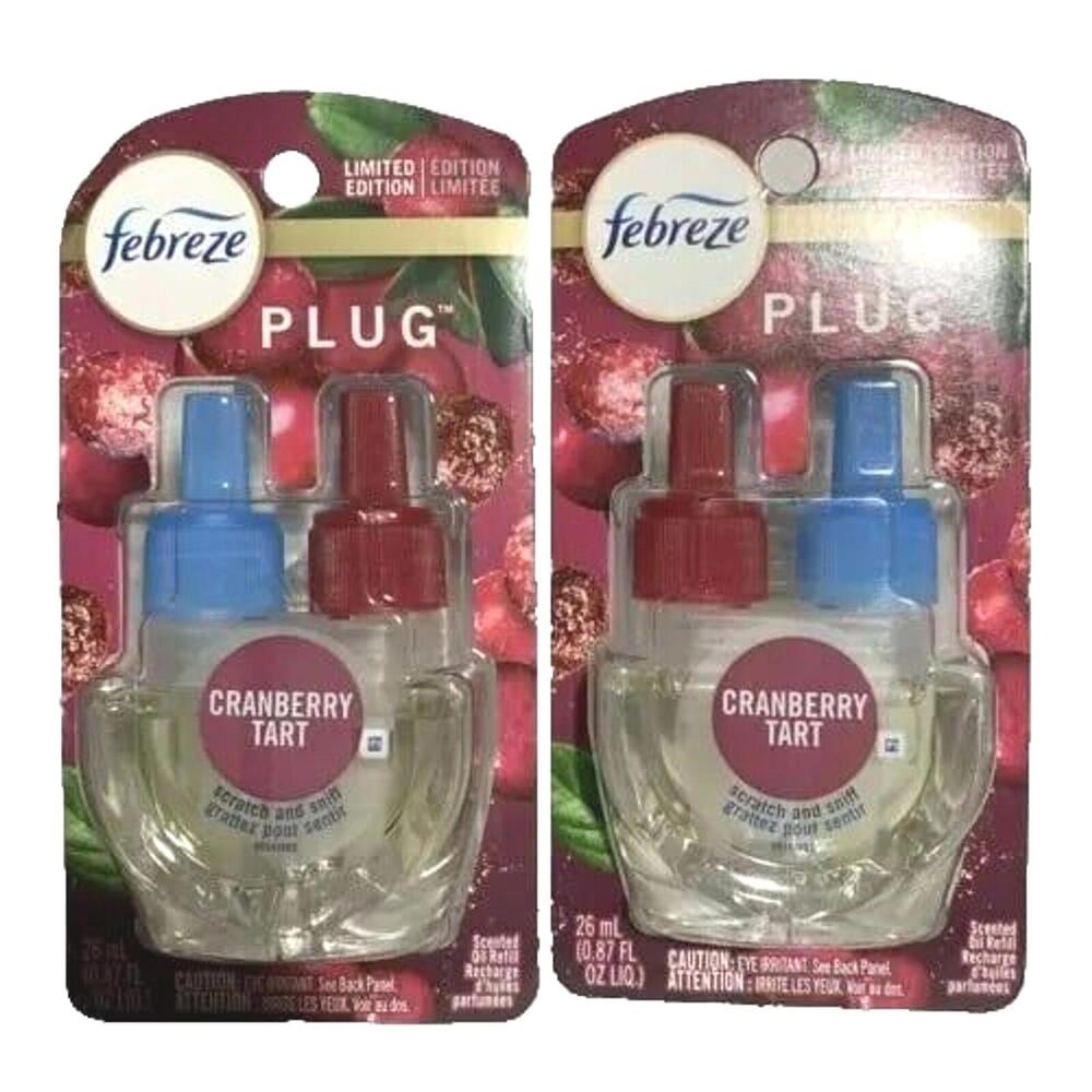 Febreze Limited Edition Cranberry‎ Tart Lot of 2 Brand New 0.87 FL Oz Each